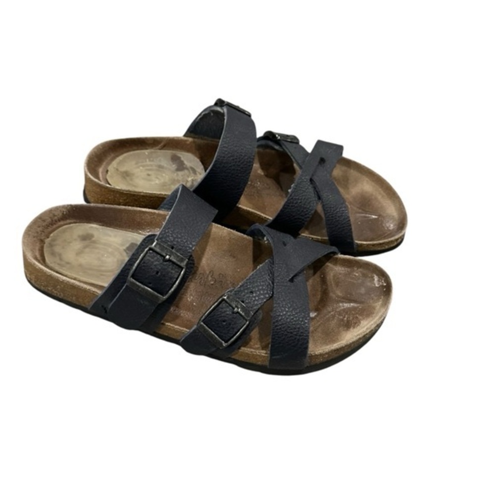 Birkenstock Birki | Nepal Navy Blue Strappy Sandals (37)